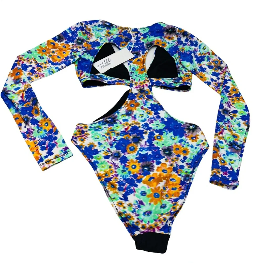 Stella McCartney**Floral Long Sleeve Monokini**Sm. $589 - Picture 5 of 6